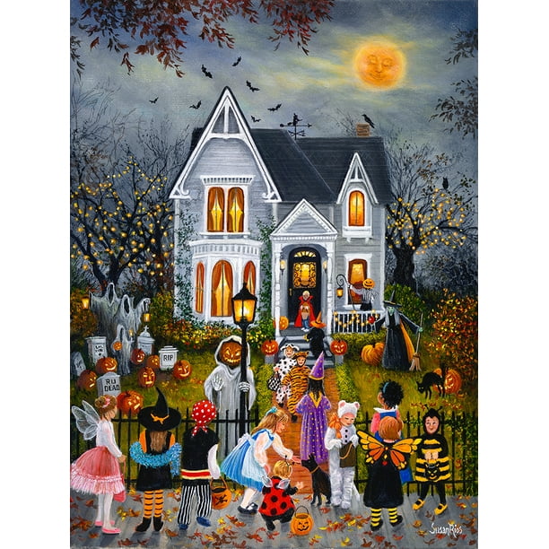 Spooky House 1000-Piece Jigsaw Puzzle by Sunsout Halloween Holiday Gift 12 NEW Spooky House 1000-Piece Jigsaw Puzzle by Sunsout Halloween Holiday Gift 12 NEW